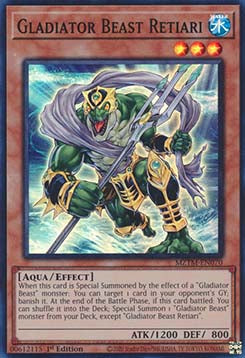 Gladiator Beast Retiari (V.1 - Super Rare) - Maze of the Master (Super Rare) [MZTM-070]